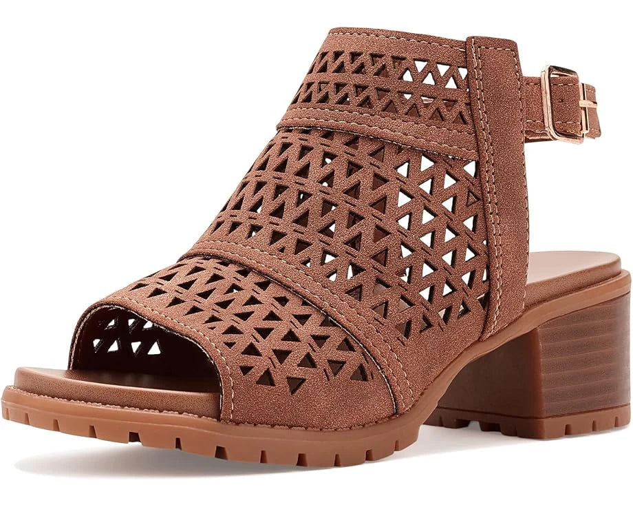 Brown Cutout Sandal