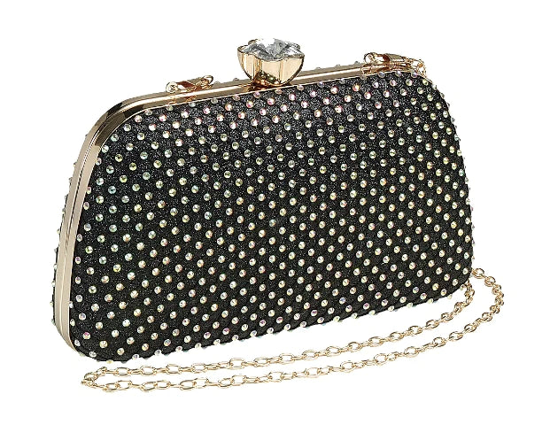 Ellena Diamond Studded Evening Bag Mini  Clutch Bag